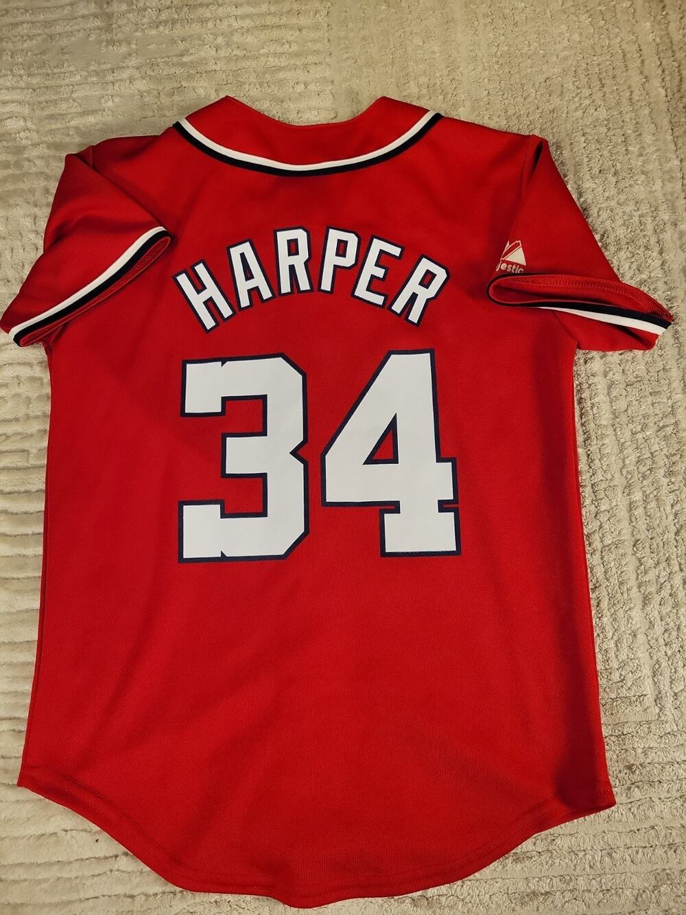 Majestic Bryce Harper Washington Nationals Jersey Youth Small Boys Kid Children